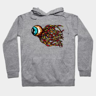 Eyeball Tentacle Octopus Tattoo Cartoon Illustration Eye Hoodie